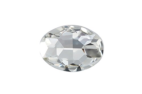 5pcs Embellishment Rhinestones - Clear Oval Foil Back Crystals 18x13mm (3 Pack Bundle) | DIY Nail Art, Jewelry Making, Scrapbooking & Craft Supplies | Save $2