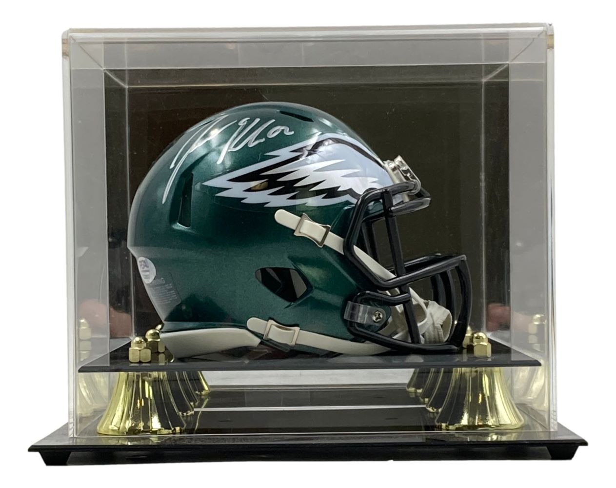 Jason Kelce Autographed Philadelphia Eagles Mini Speed Helmet - PSA ITP Holo Certified with Display Case - Perfect for NFL Collectors, Eagles Fans & Sports Memorabilia Displays