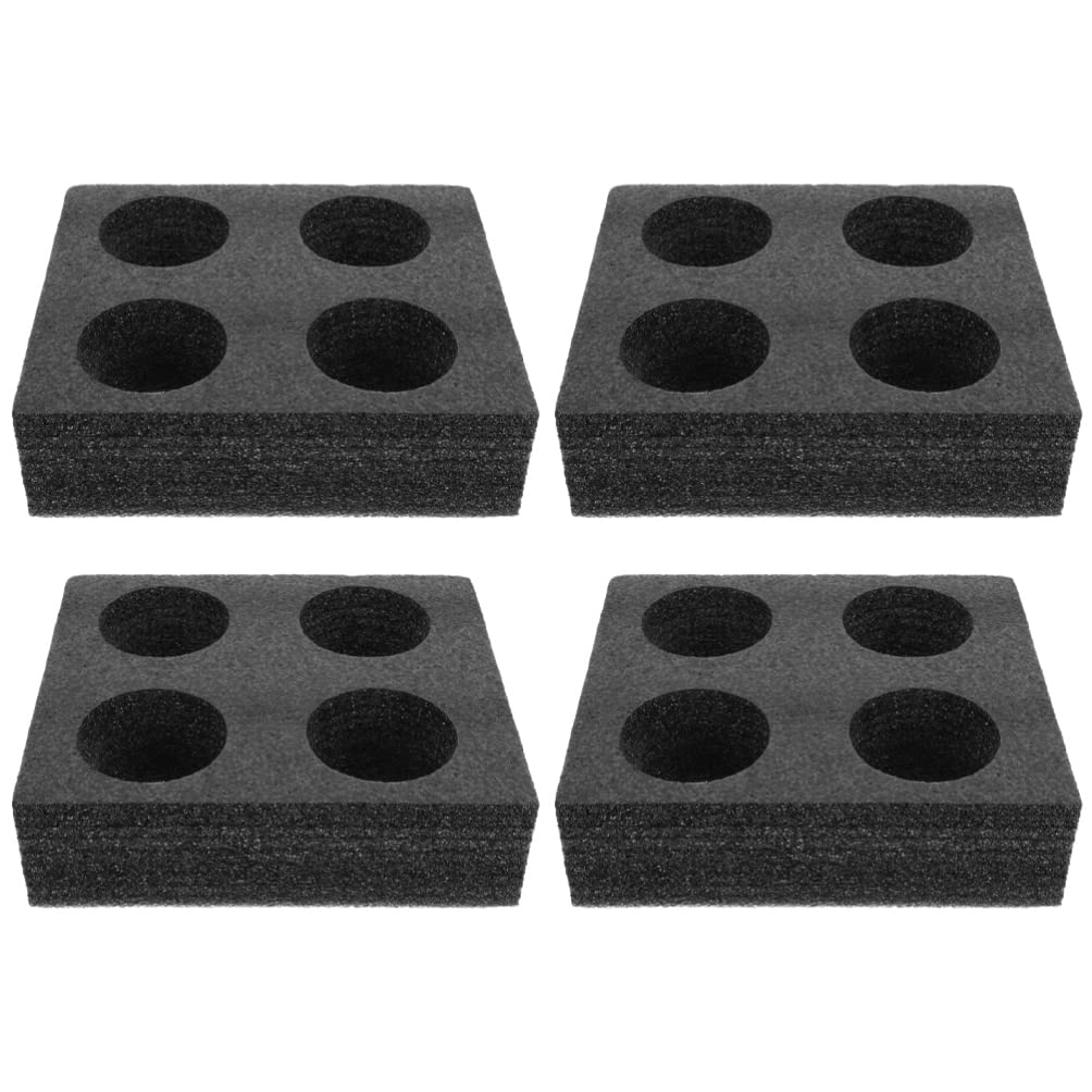 Alipis 4-Pack Car Cup Holders - 4 Hole Disposable Beverage Carrier for Coffee, Soda & Drinks - Convenient Takeout Cup Holder for Travel, Road Trips & Office Commute