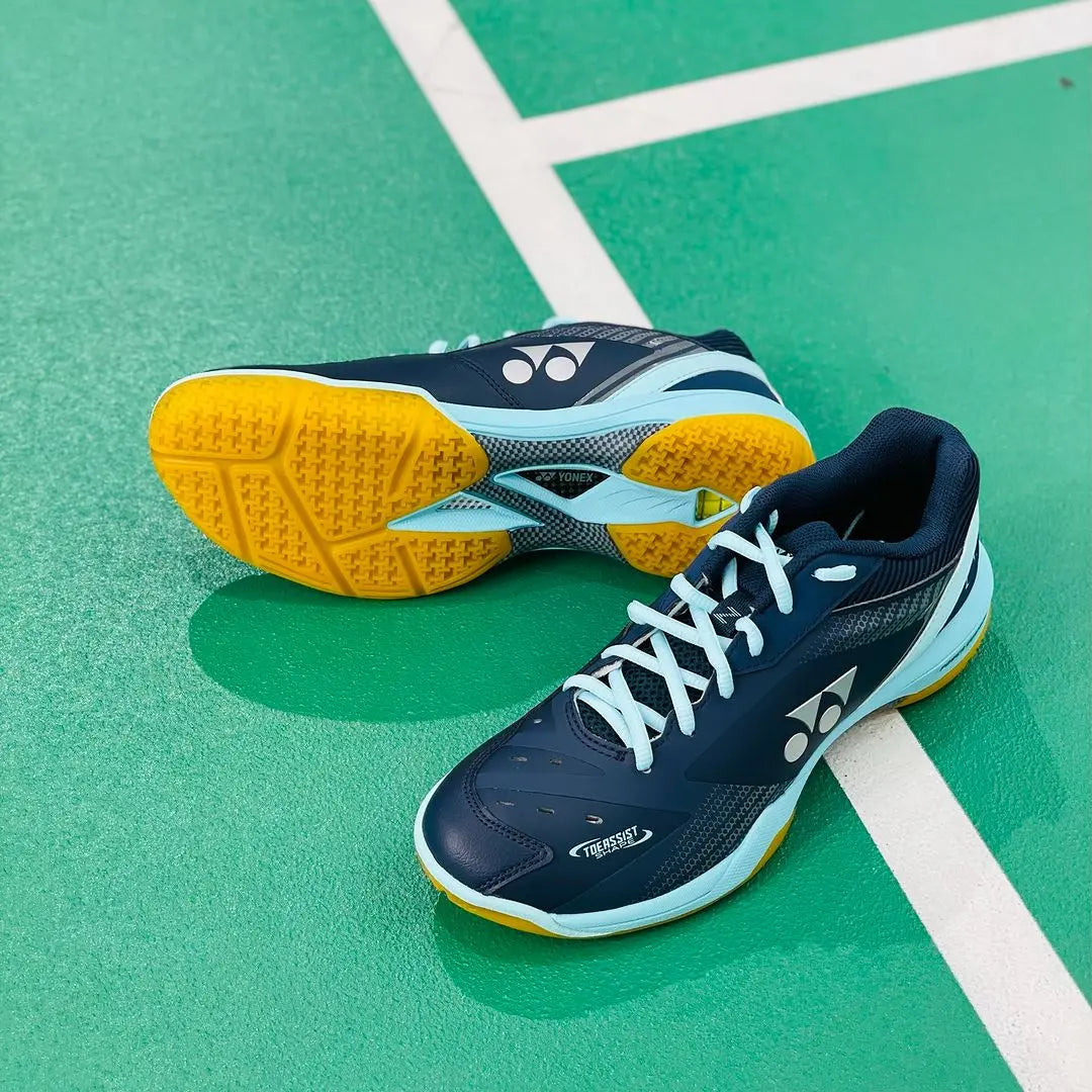 Yonex Power Cushion 65 Z3 Women's Tennis Shoes - Navy Saxe | Lightweight & Cushioned for Court Performance | Perfect for Competitive Play & Training