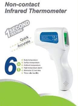 Non-Contact Infrared Thermometer for Adults & Kids - Digital Forehead & Ear Thermometer with Instant Reading - Perfect for Home, Office, and Travel Use