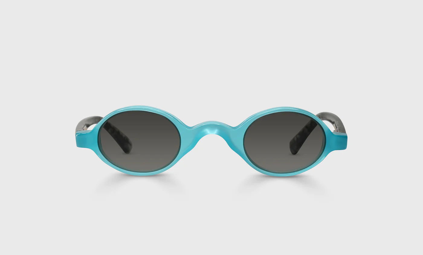 Vintage-Inspired 60s Style Turquoise & Black Crystal Fishnet Temple Sunglasses - Perfect for Retro Fashion, Beach Outings, and Summer Parties