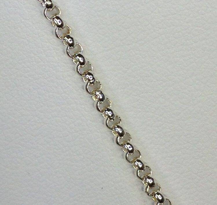 2mm 925 Solid Sterling Silver Round Loop Chain by the Foot - Bulk Jewelry Chain for Necklaces & Bracelets - Made in USA (460 166) - Perfect for DIY Jewelry Making & Gift Giving