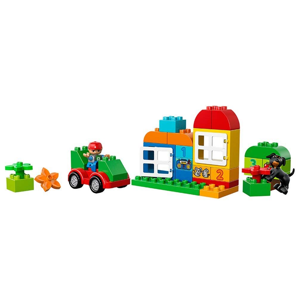 LEGO DUPLO All-in-One Fun Building Kit (65 Pieces) - Creative Construction Toy for Toddlers & Preschoolers with Large Bricks - Perfect for Early Learning, Imaginative Play & Family Bonding Time