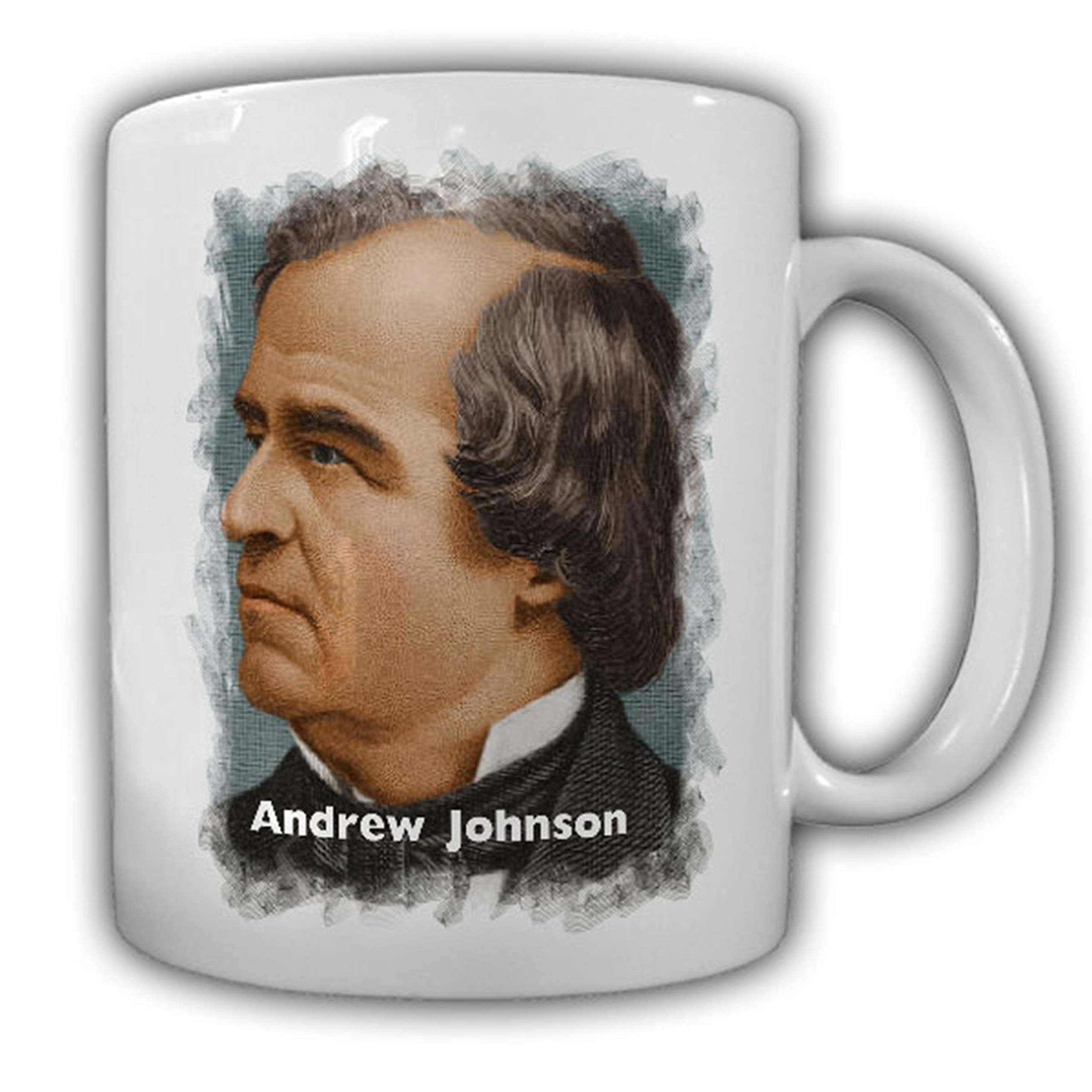 President Andrew Johnson 17th US President Coffee Mug - Collectible Ceramic Cup for History Lovers, Office Use & Gift Giving