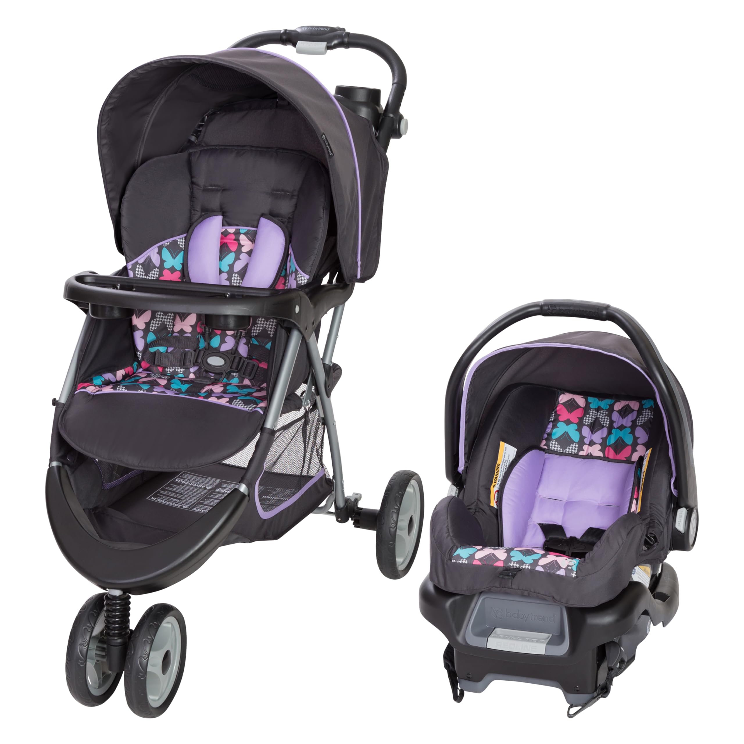 Baby Trend EZ Ride 35 Travel System Stroller & Car Seat Combo - Lightweight Infant Stroller with Removable Car Seat for Newborns | Perfect for Travel, Shopping & Daily Walks with Baby