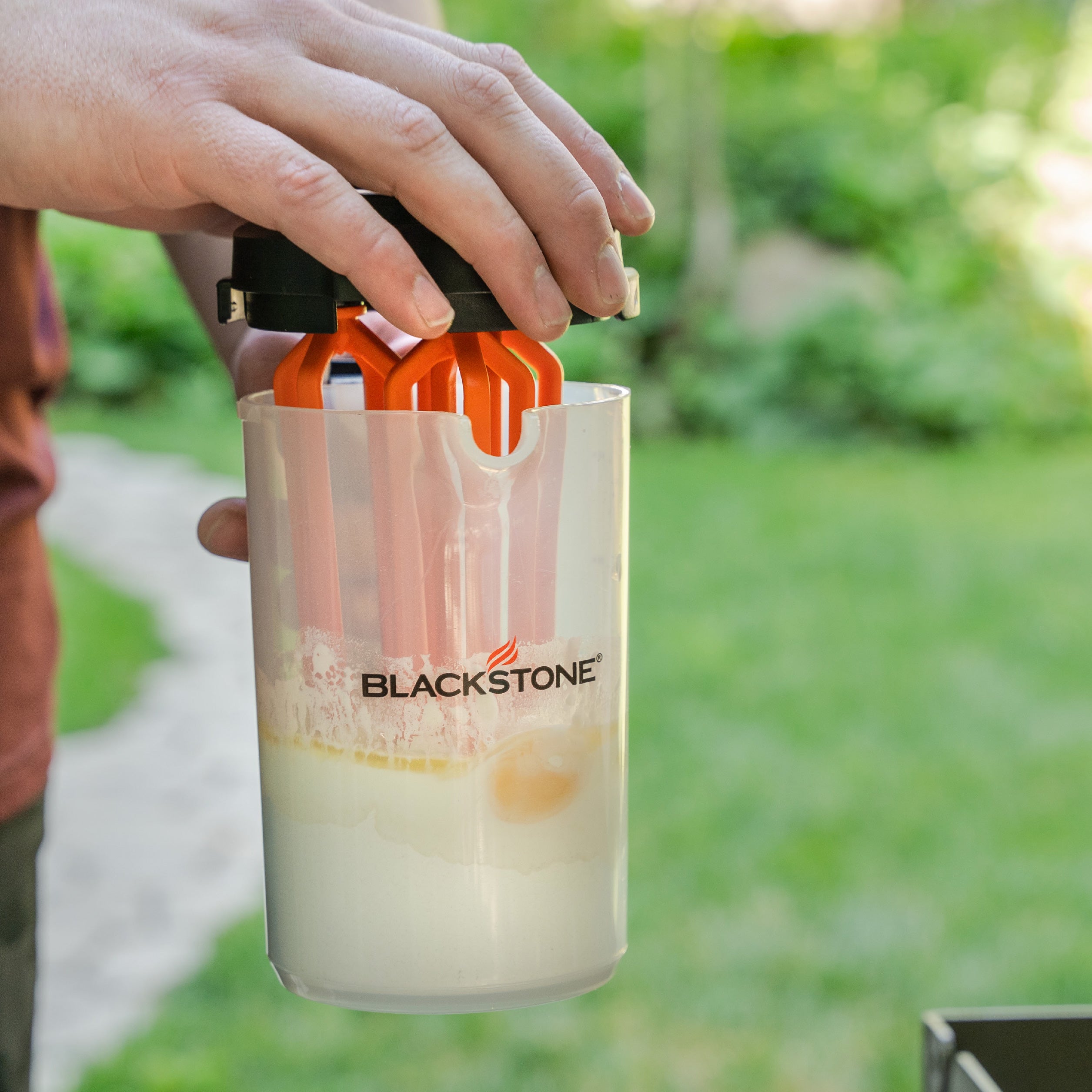 Stir & Pour Mixer - Electric Handheld Blender for Smoothies, Sauces & Baking - Perfect for Kitchen, Restaurant & Bar Use