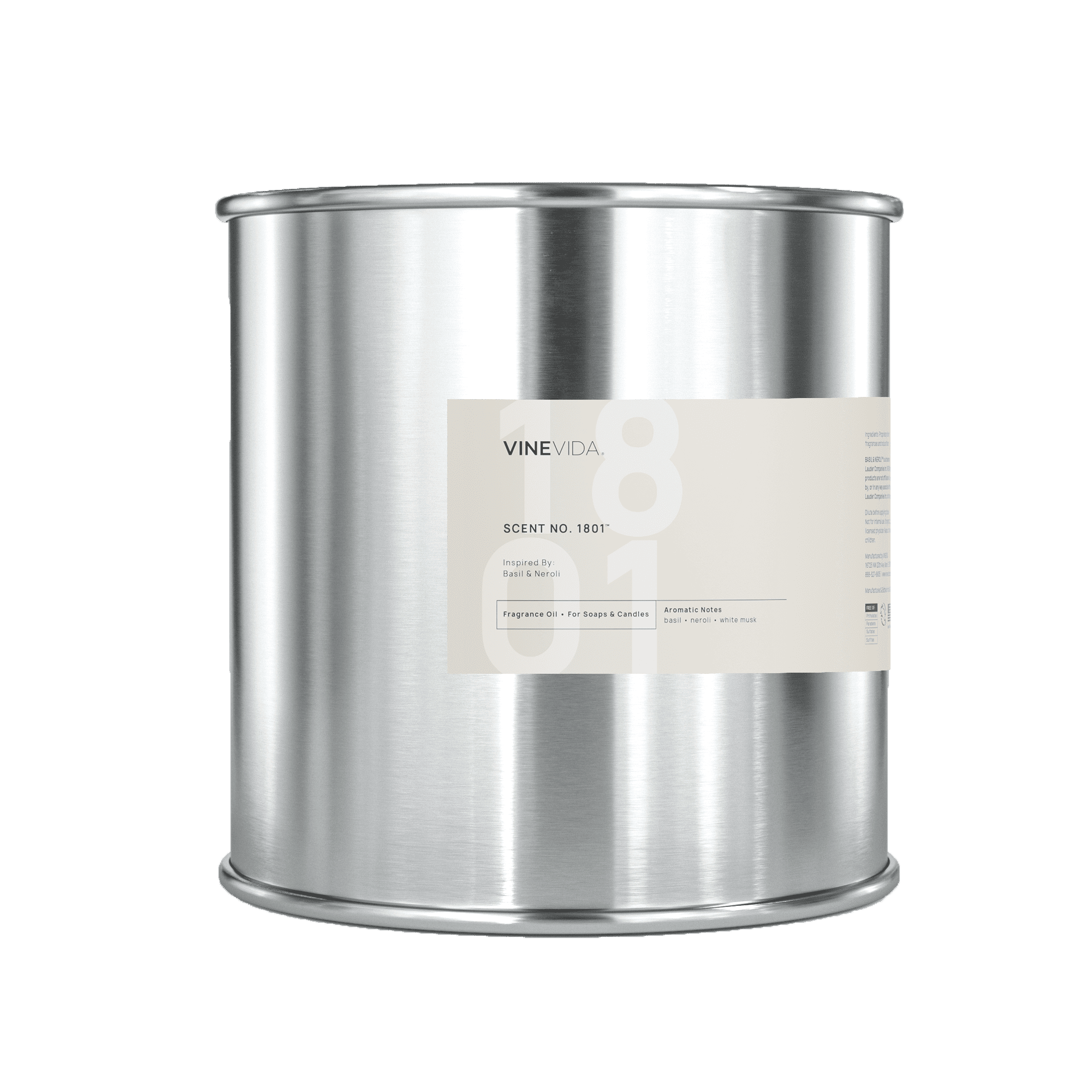 NO. 1801 Basil & Neroli Fragrance Oil for Soap Making & Candle Making - Inspired by Jo Malone - Perfect for DIY Home Spa, Aromatherapy & Gift Sets