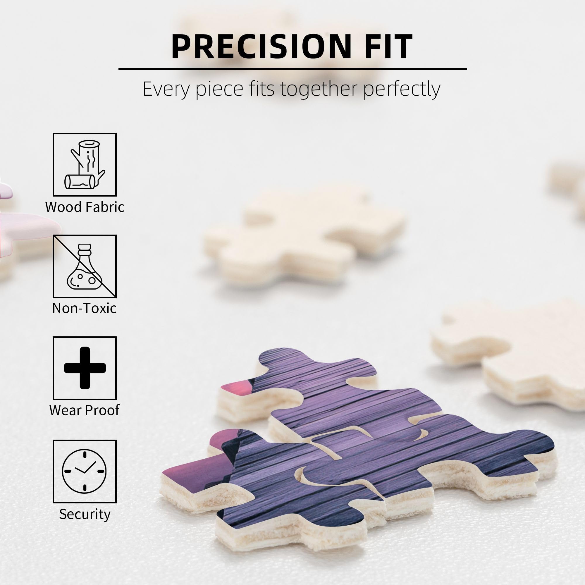 500-Piece Snowy Mountain & Lake Wooden Jigsaw Puzzle for Adults - Scenic Landscape Photography, Creative Hobby Activity for Stress Relief & Relaxation - Perfect for Home Decor, Family Game Night & Mindfulness Practice