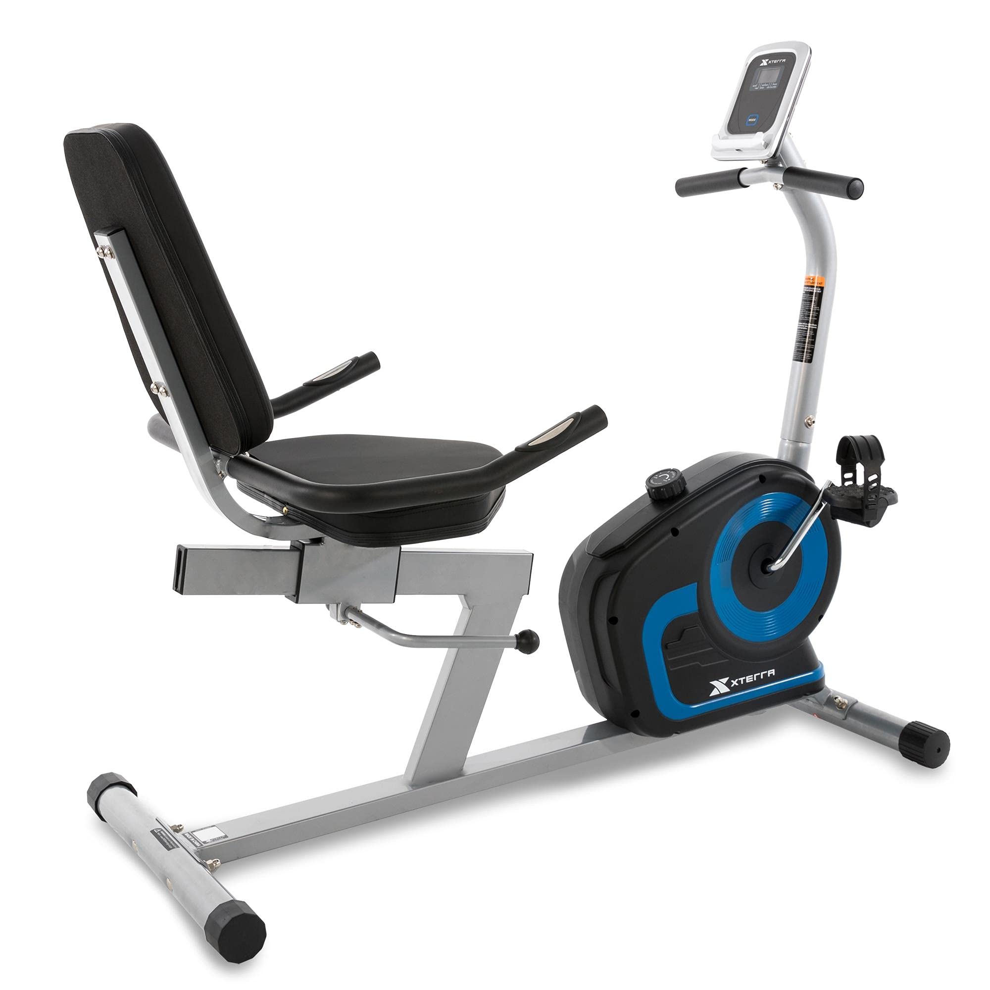 XTERRA Fitness Recumbent Exercise Bike for Home Workouts - Low Impact Cardio Machine for Seniors & Rehabilitation - Quiet Magnetic Resistance Indoor Cycling Bike for Small Spaces