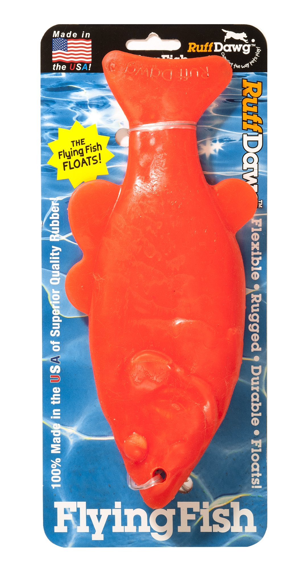 Ruff Dawg Flying Fish Dog Toy - Durable Floating Fetch Toy for Water Play & Outdoor Fun - Perfect for Pool, Beach & Lake Adventures