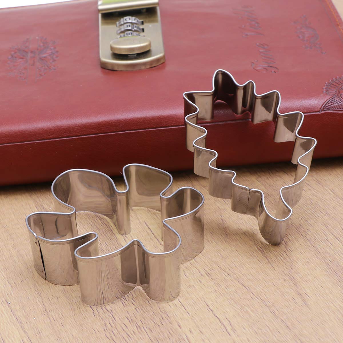 6-Piece Stainless Steel Baking Molds Set - 430 Fondant & Cake Decorating Tools for DIY Desserts, Cupcakes, Cookies - Perfect for Home Baking, Party Treats & Professional Pastry Making