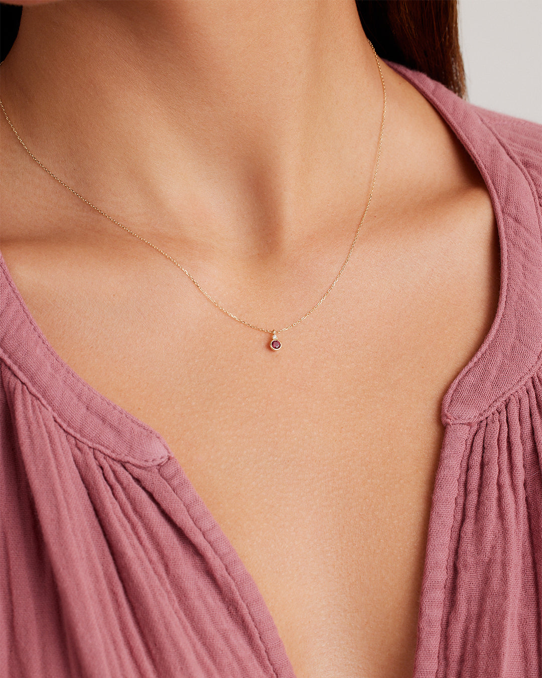 14K Gold Birthstone Necklace for Women - Personalized Zodiac Pendant Jewelry Gift for Mom, Wife, Daughter | Perfect for Birthdays, Anniversaries & Special Occasions