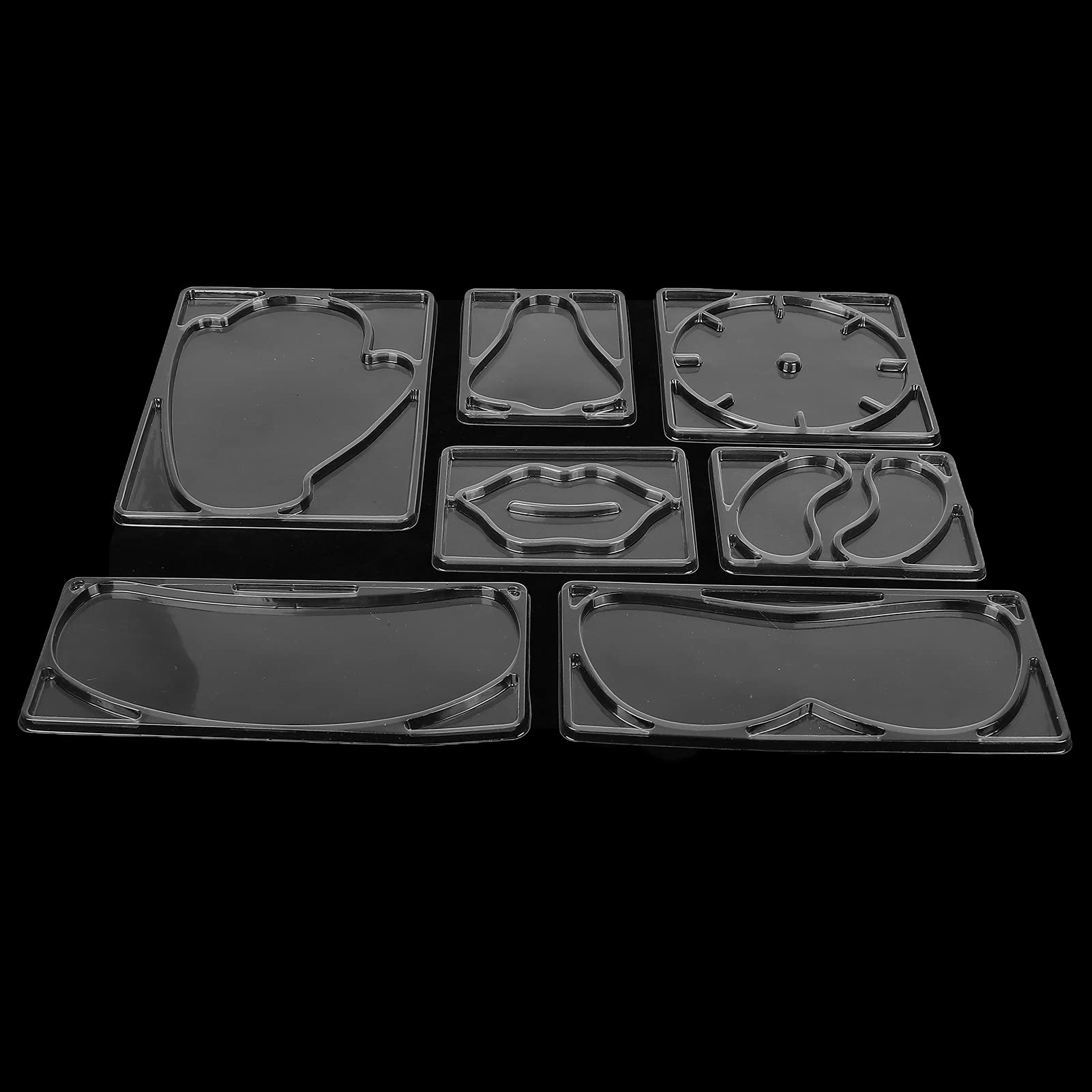 Reusable DIY Facial Mask Mold Set for Lip, Eye & Neck - Silicone Mask Patch Maker Accessories for Homemade Skincare & Spa Treatments