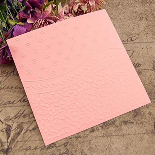 4-Piece Seashell Floral Embossing Folder Set for DIY Card Making, Scrapbooking, Photo Albums & Paper Crafts – Floral Background Template for Handmade Greeting Cards & Wedding Invitations