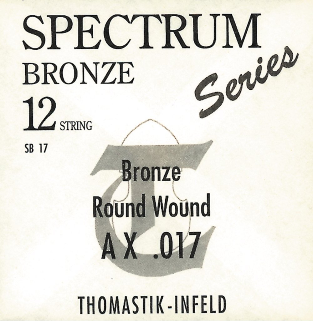 Thomastik-Infeld SB17 Acoustic Guitar Strings - Spectrum Series Bronze Flat Wound Octave A Strings for Folk, Jazz & Classical Guitar Players - Perfect for Studio Recording & Live Performances