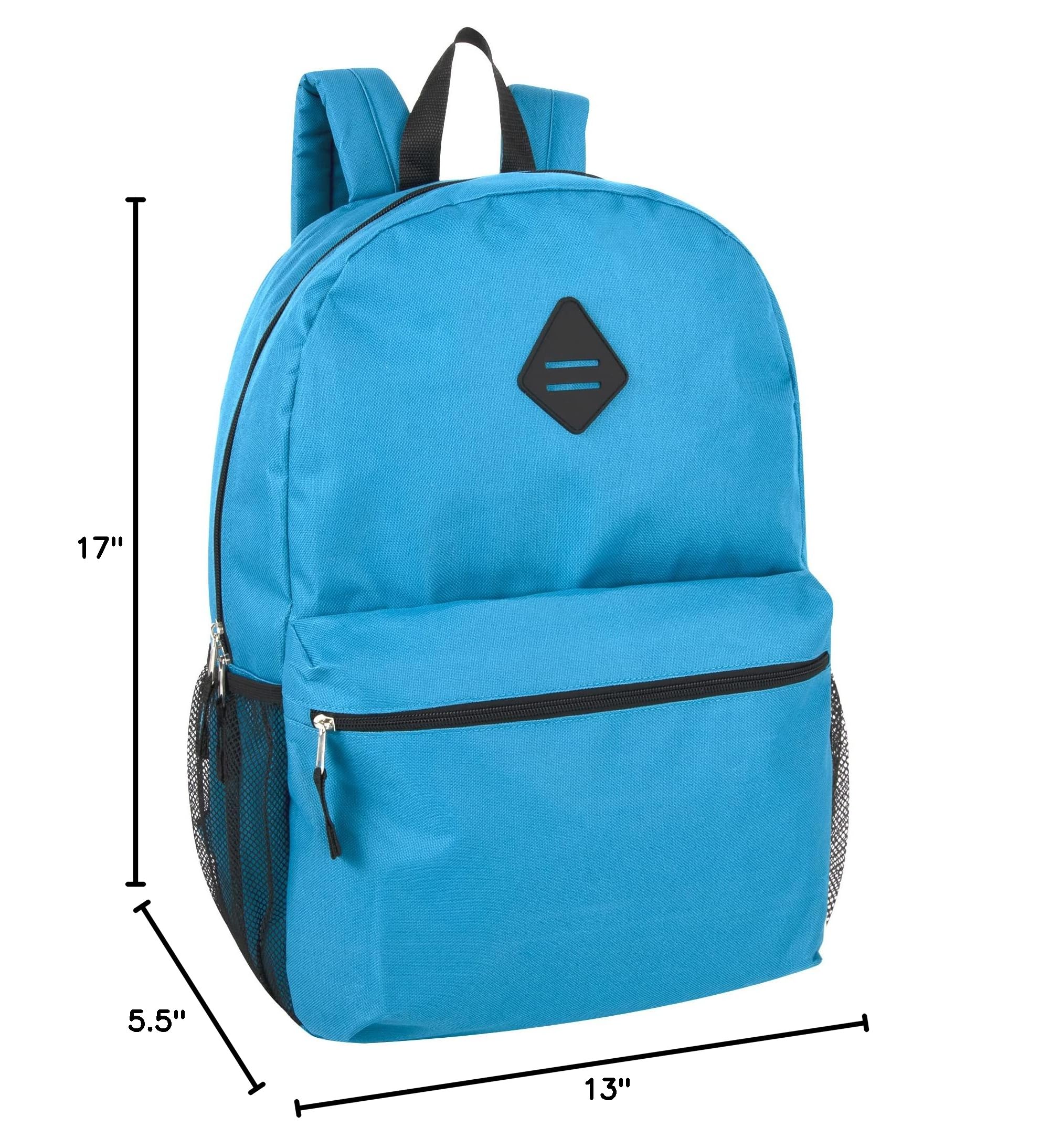 24 Pack Wholesale 19 Inch Trail Maker Backpacks - Bulk School Bags for Kids & Adults - Durable Backpacks for Nonprofits, Students, Hiking & Daily Use