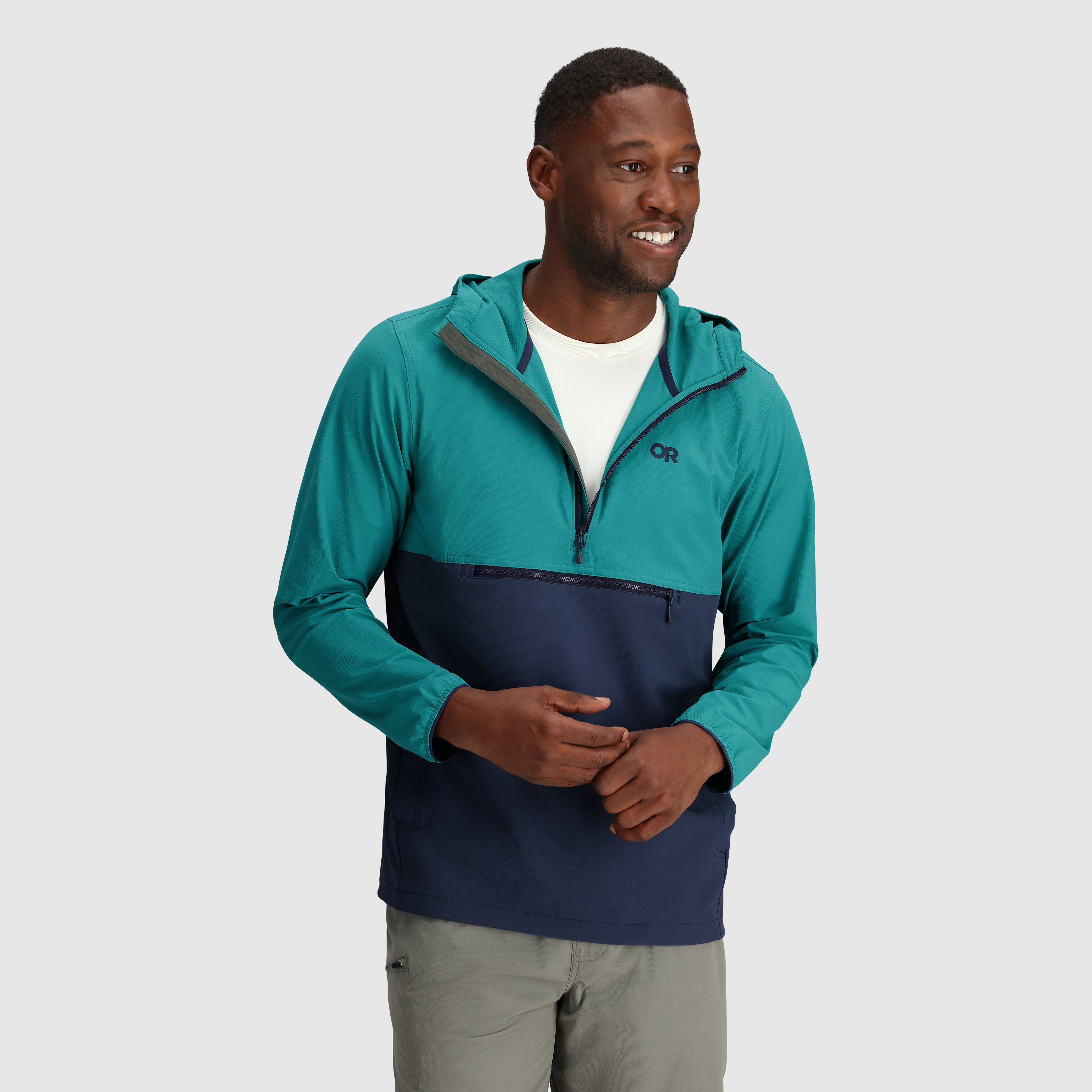 Men's Ferrosi Anorak Jacket - Lightweight Water-Resistant Outdoor Windbreaker for Hiking, Camping & Travel