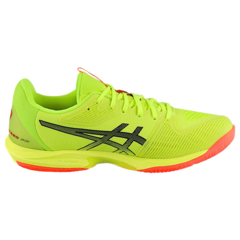 ASICS Men's Solution Speed FF 3 Tennis Shoes - Lightweight Performance Court Shoes for Competitive Play (Paris Safety Yellow/Black) - Perfect for Hard Court Matches & Training Sessions