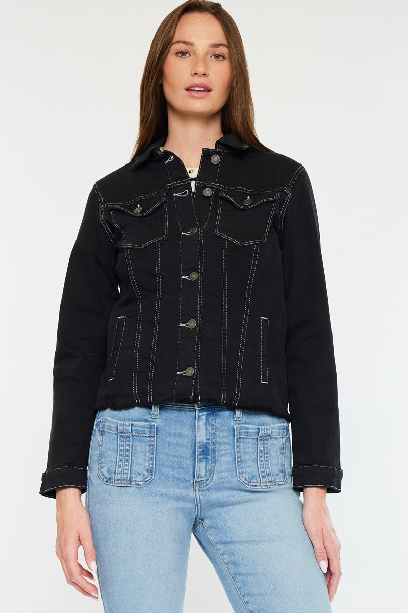 Stylish Jane Denim Jacket for Women - Trendy Lightweight Denim Jacket with Classic Fit - Perfect for Casual Outfits, Spring Layering & Everyday Wear