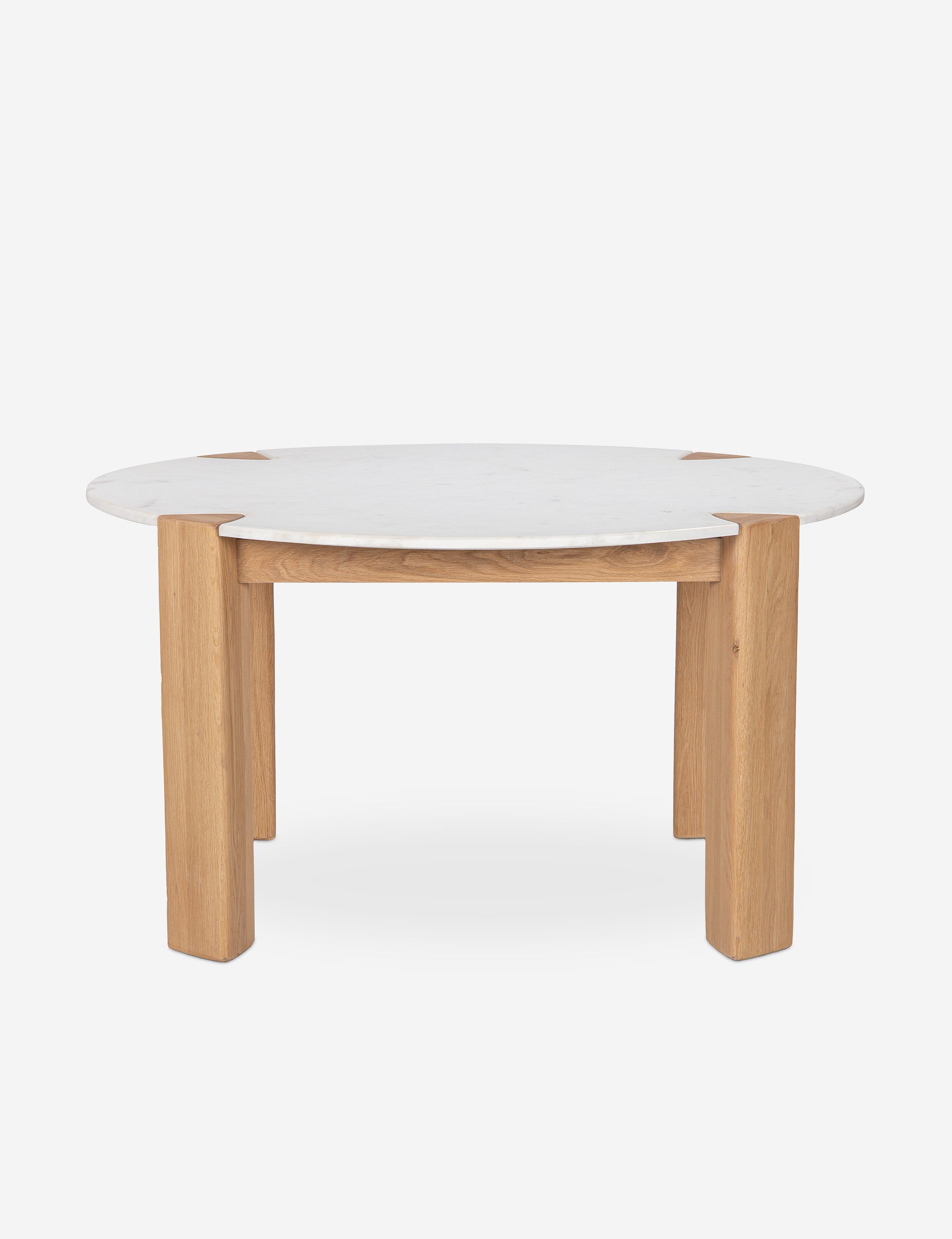 Bayer Round Dining Table - 48 Inch Modern Wooden Kitchen Table for 4-6 People | Perfect for Small Spaces, Breakfast Nook & Cozy Family Meals