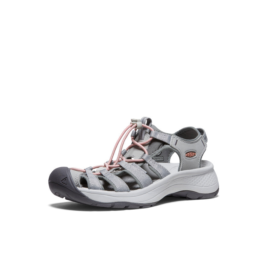 Women's Astoria West Sandal - Comfortable Summer Sandals for Women, Grey Coral Beach Walking Shoes | Perfect for Vacation, Beach, Casual Outings