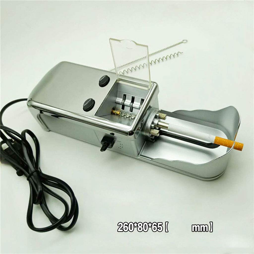 Electric Automatic Cigarette Rolling Machine - Stainless Steel DIY Tobacco Injector for Handmade Cigarettes | Perfect for Home Use, Travel & Smoking Enthusiasts