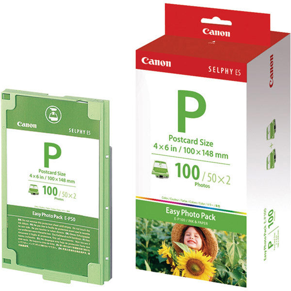 Canon EP 100 4x6 Premium Photo Paper - 100 Sheets for High-Quality Prints - Perfect for Home Photo Printing, Scrapbooking & Craft Projects