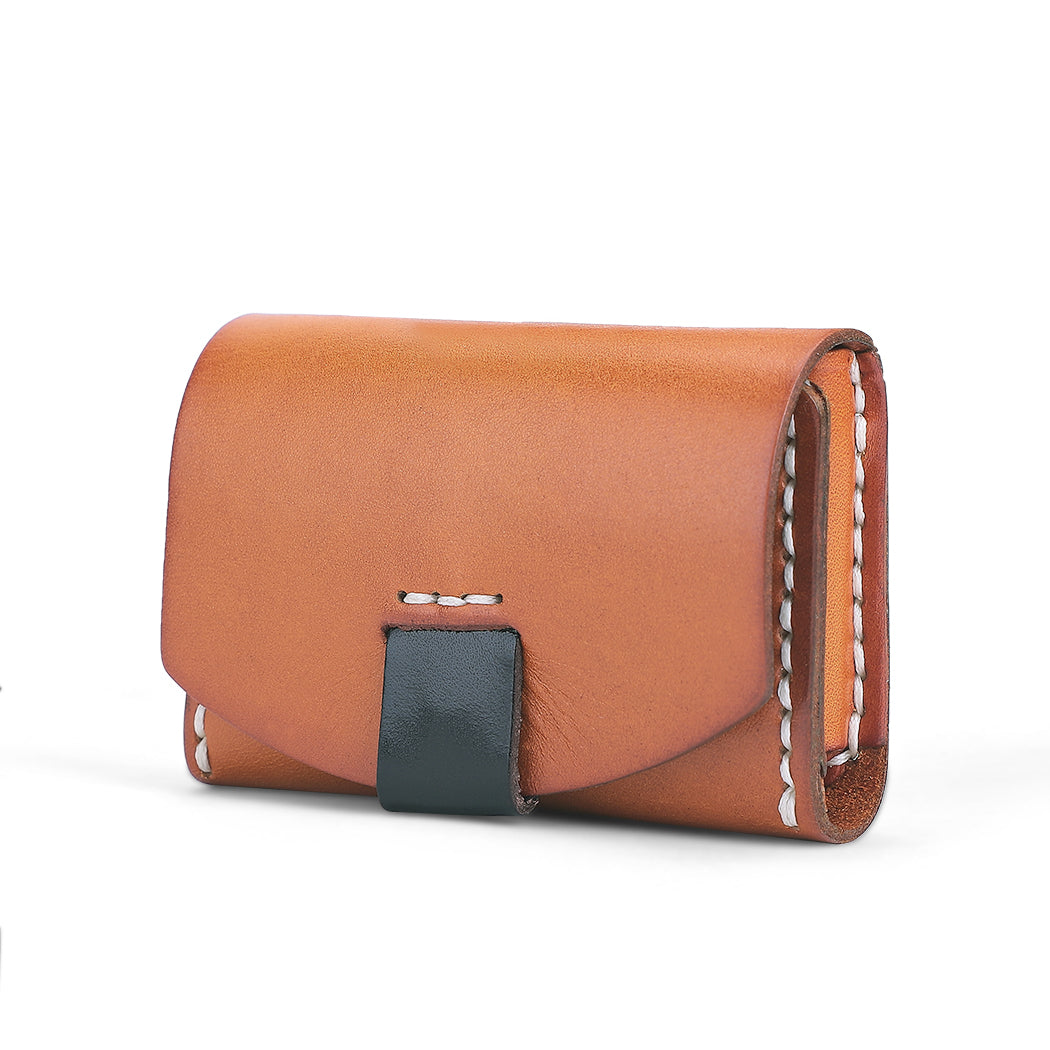 Hand Stitched Genuine Leather Trifold Wallet for Women - Slim RFID Blocking Credit Card Holder - Perfect for Everyday Use, Travel & Gifting