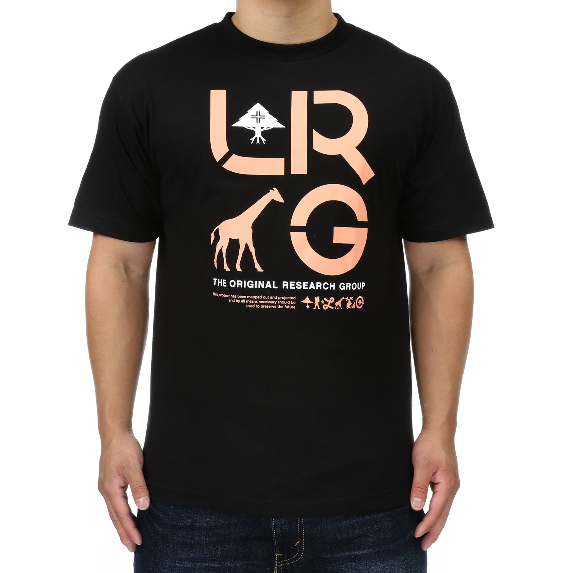LRG Cluster Graphic T-Shirt for Men - Soft Cotton Crewneck Tee in Black | Casual Streetwear & Everyday Comfort