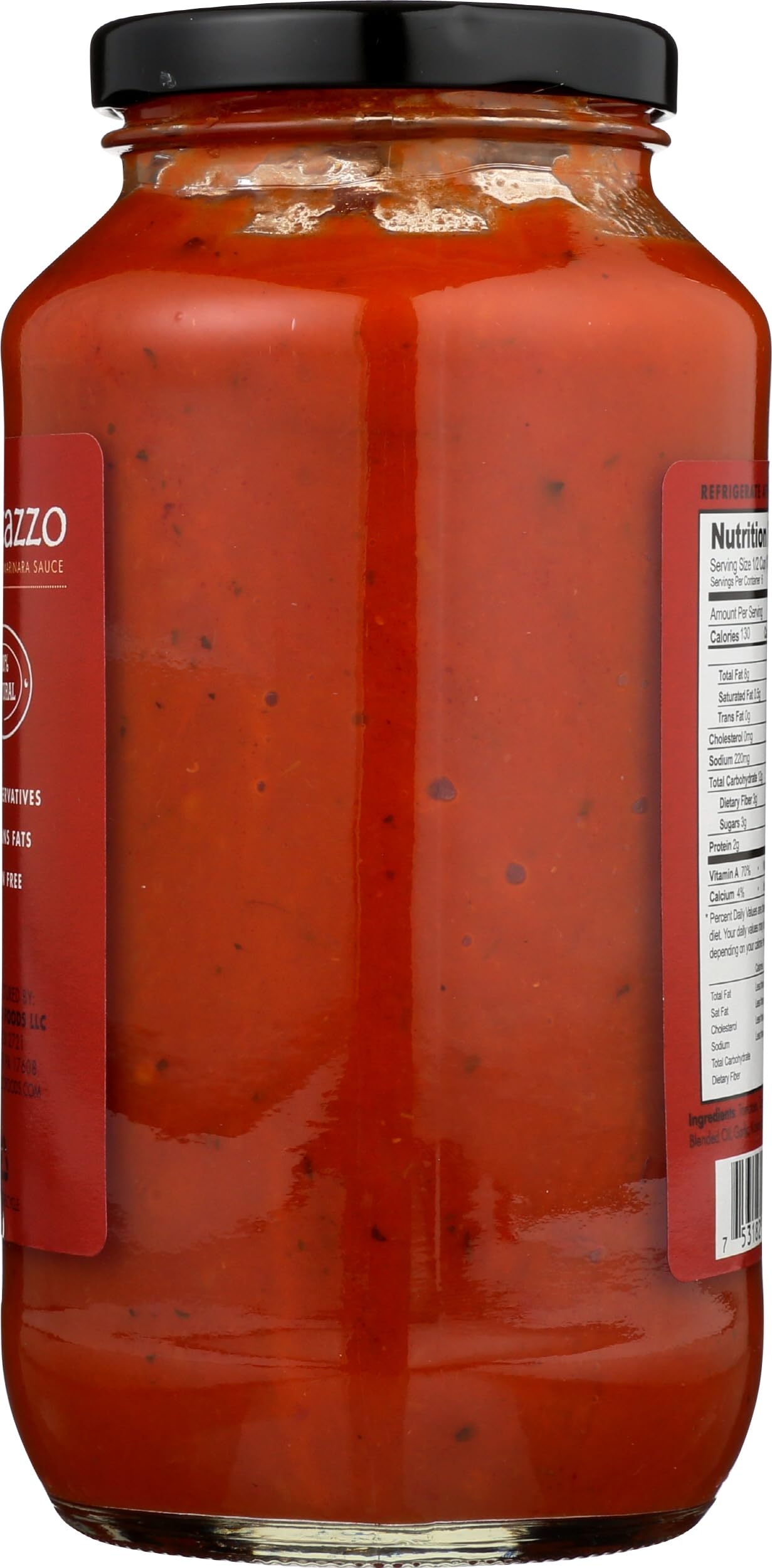 CORTAZZO FOODS Marinara Pasta Sauce - 25 oz (1.47 lb) Premium Italian Tomato Sauce for Spaghetti, Pizza & Pasta Dishes - Gluten Free, Non-GMO, No Preservatives - Perfect for Home Cooking & Italian Recipes