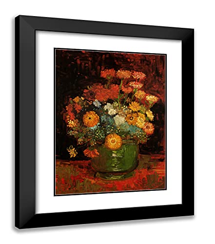 Black Modern Wood Frame with Double Matting