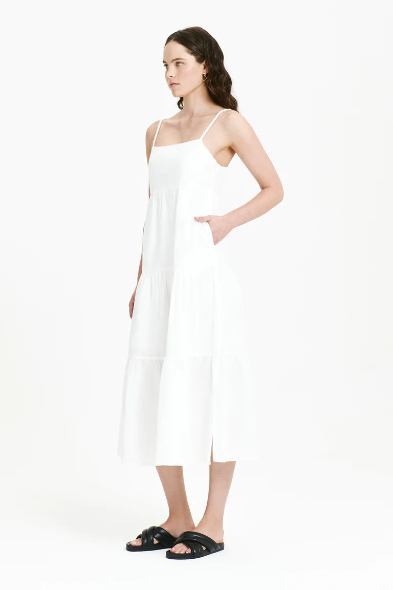 Stylish Austin Midi Dress for Women - Flowy Summer Dress with Pockets | Perfect for Casual Outings, Date Nights & Beach Vacations