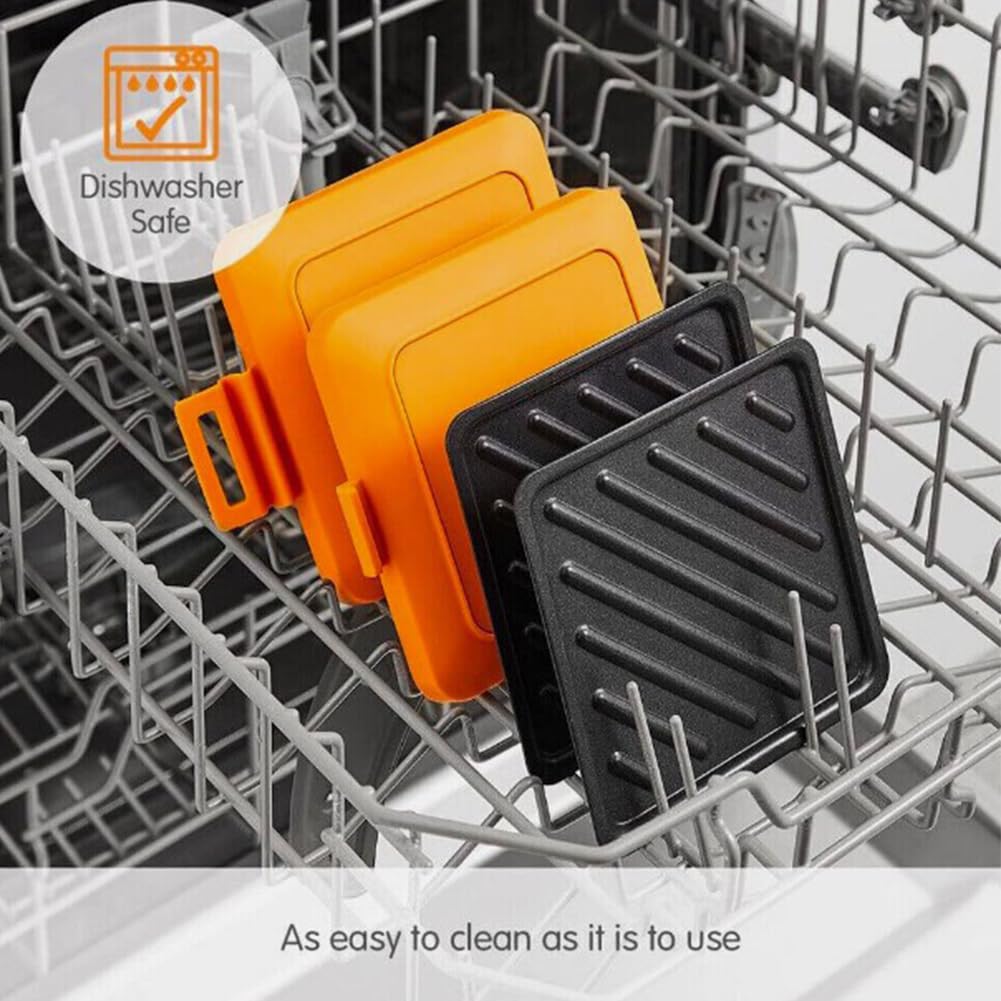 Micro Munchy Microwave Toastie Maker - Red | Electric Sandwich Press for Grilled Cheese, Panini & Breakfast | Quick & Easy Microwaveable Toaster | Perfect for Dorms, Offices & Quick Meals