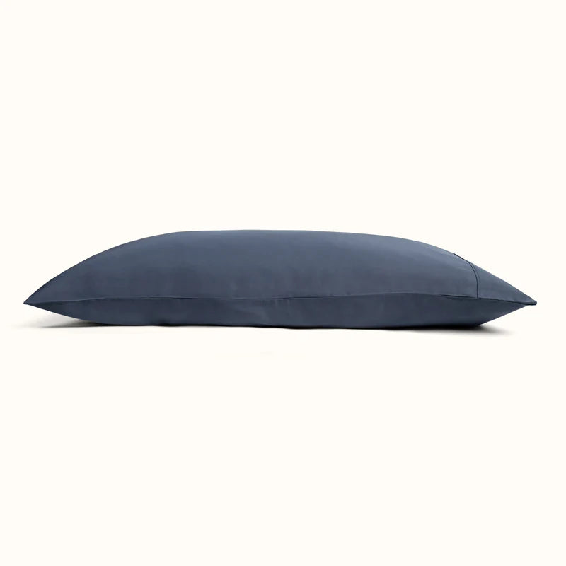 Luxury Metallic Blue Bamboo Duvet Cover Set - Soft & Breathable Queen/King Size Bedding - Perfect for Modern Bedrooms & Cozy Home Decor