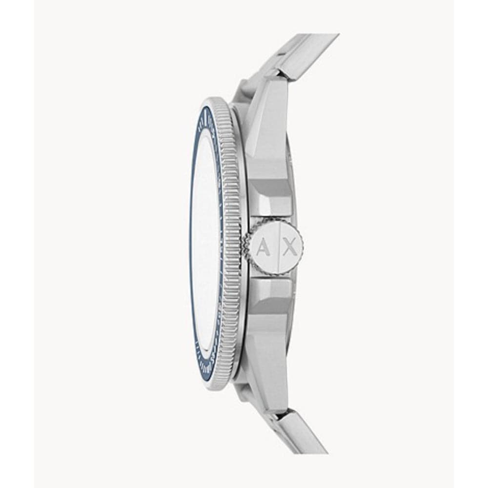Armani Exchange Leonardo Analog Blue Dial Men's Watch AX1861 - Stylish Casual & Dress Watch for Men, Perfect for Office, Business Meetings & Special Occasions