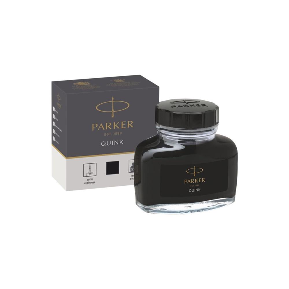 Parker Fountain Pen Ink Bottle - 57ml (2oz) Premium Writing Ink for Calligraphy, Journaling & Everyday Use - Smooth Flow, Vibrant Colors, Long-Lasting