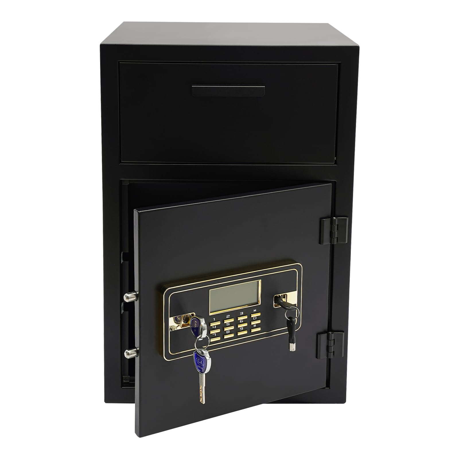 Heavy-Duty Wall Mount Security Safe Box with Keys - Multi-Purpose Drop Slot Cash Lock Safe for Home, Office & Retail Stores | Ideal for Cash Storage, Valuables Protection & Business Security