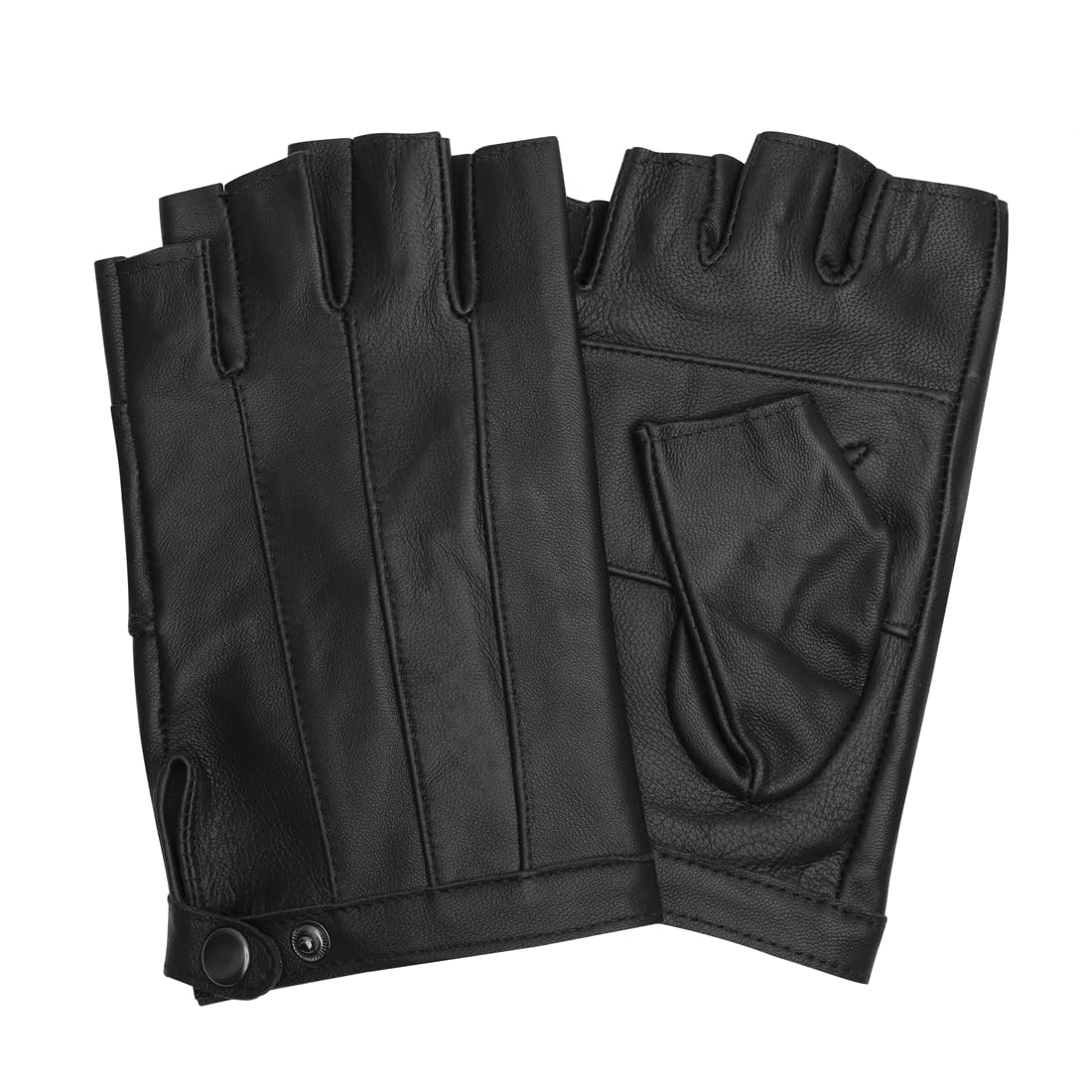 Fingerless Driving Gloves for Women - Breathable Half Finger Sports Gloves, Outdoor Cycling & Motorcycle Riding Accessories, Cosplay Costume Gloves (KL028US) - Perfect for Driving, Cycling, Motorcycle Tours & Costume Events