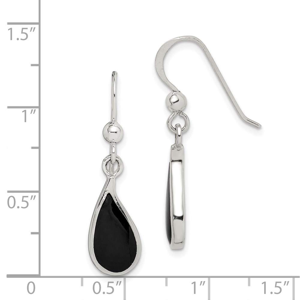 925 Sterling Silver Onyx Earrings for Women - Elegant Black Onyx Dangle Earrings for Party, Wedding & Everyday Wear