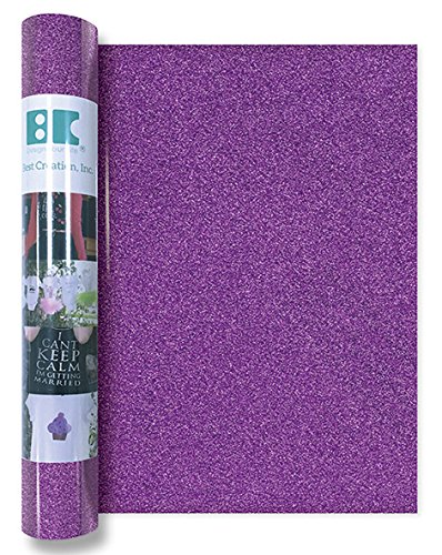 Iron On Glitter Roll - Self-Adhesive Glitter Transfer Paper for DIY Crafts, T-Shirts, Bags & Home Decor - Heat Transfer Vinyl for Custom Apparel & Scrapbooking (1 Roll)