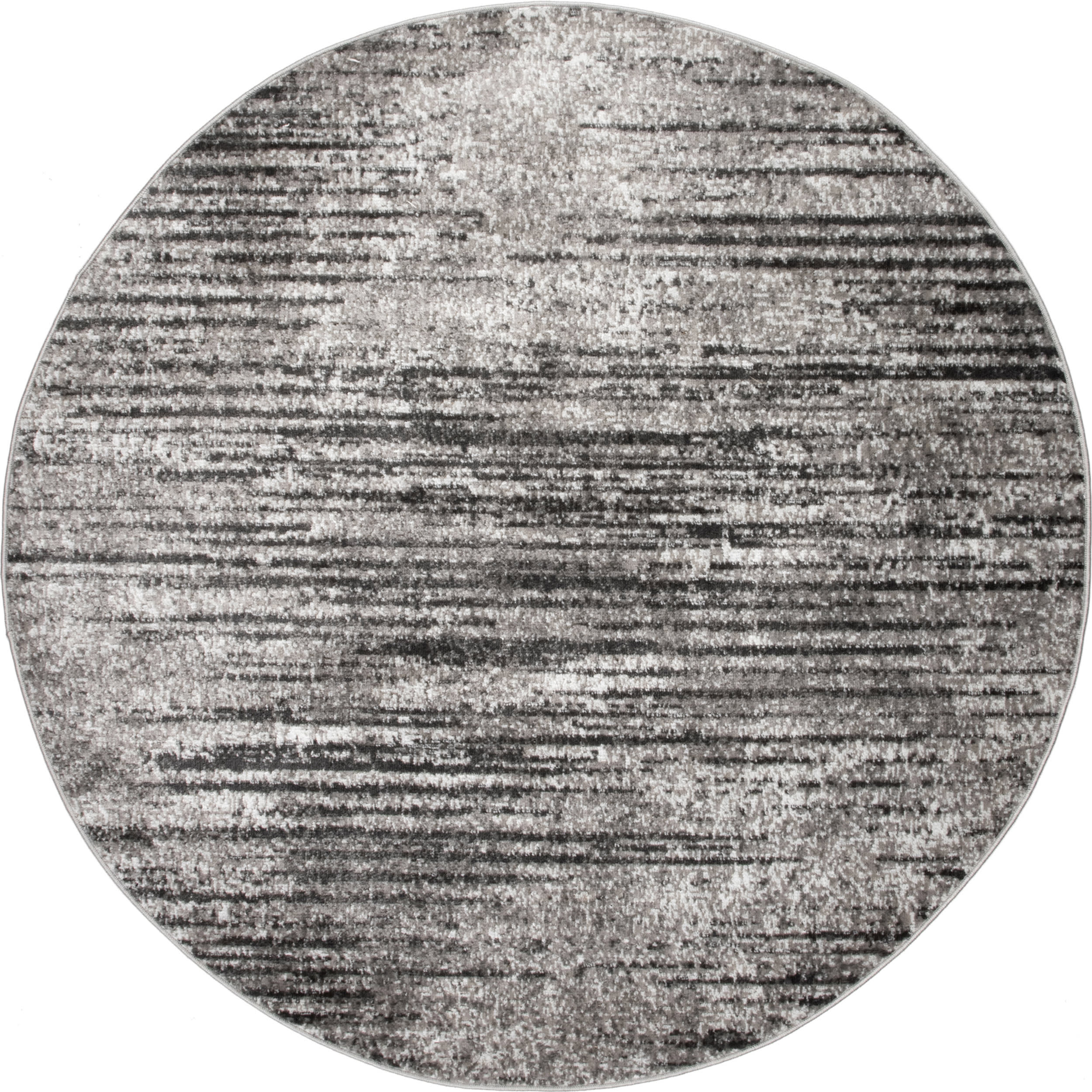 Fading Stripes Area Rug - Soft Grey Modern Design for Living Room, Bedroom & Office Decor