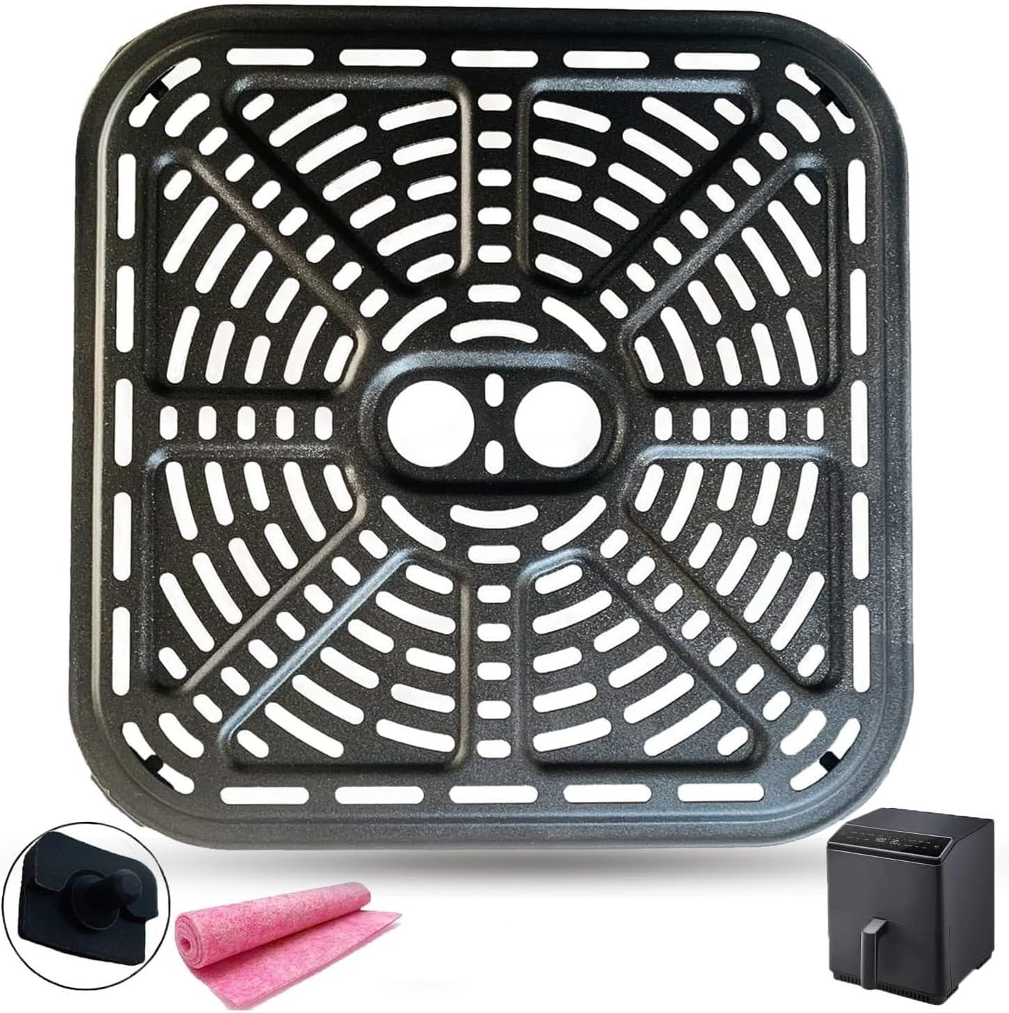 Upgraded 6.8QT Nonstick Air Fryer Crisper Plate & Grill Pan for COSORI Pro III Dual Blaze - Dishwasher Safe Accessory for Healthier Frying - Perfect for Chicken Wings, French Fries, and Vegetables