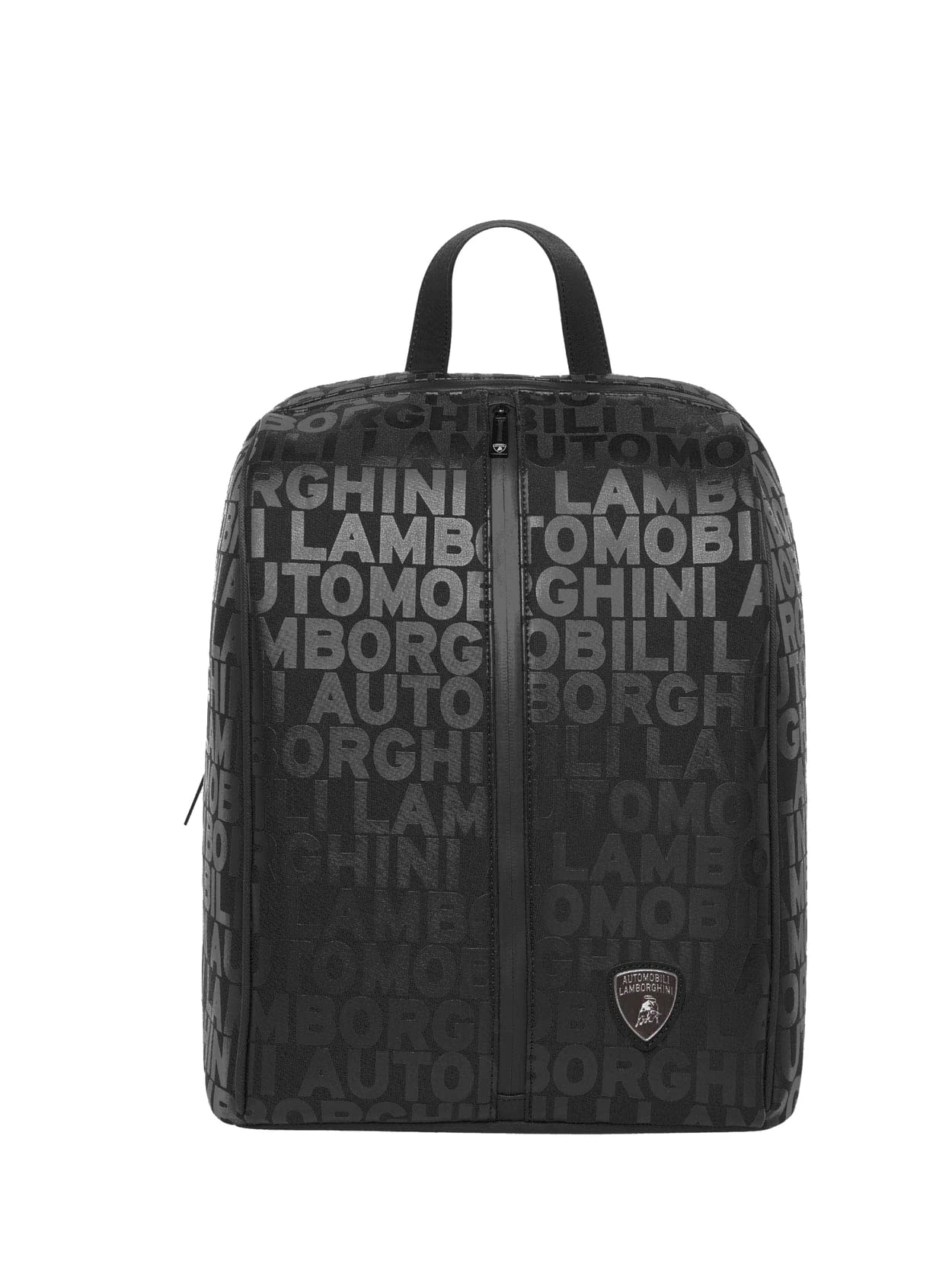 Lamborghini Men's Backpack - Stylish Black Nylon Laptop Backpack for Work, Travel & Gym | Durable Water-Resistant Design with USB Charging Port