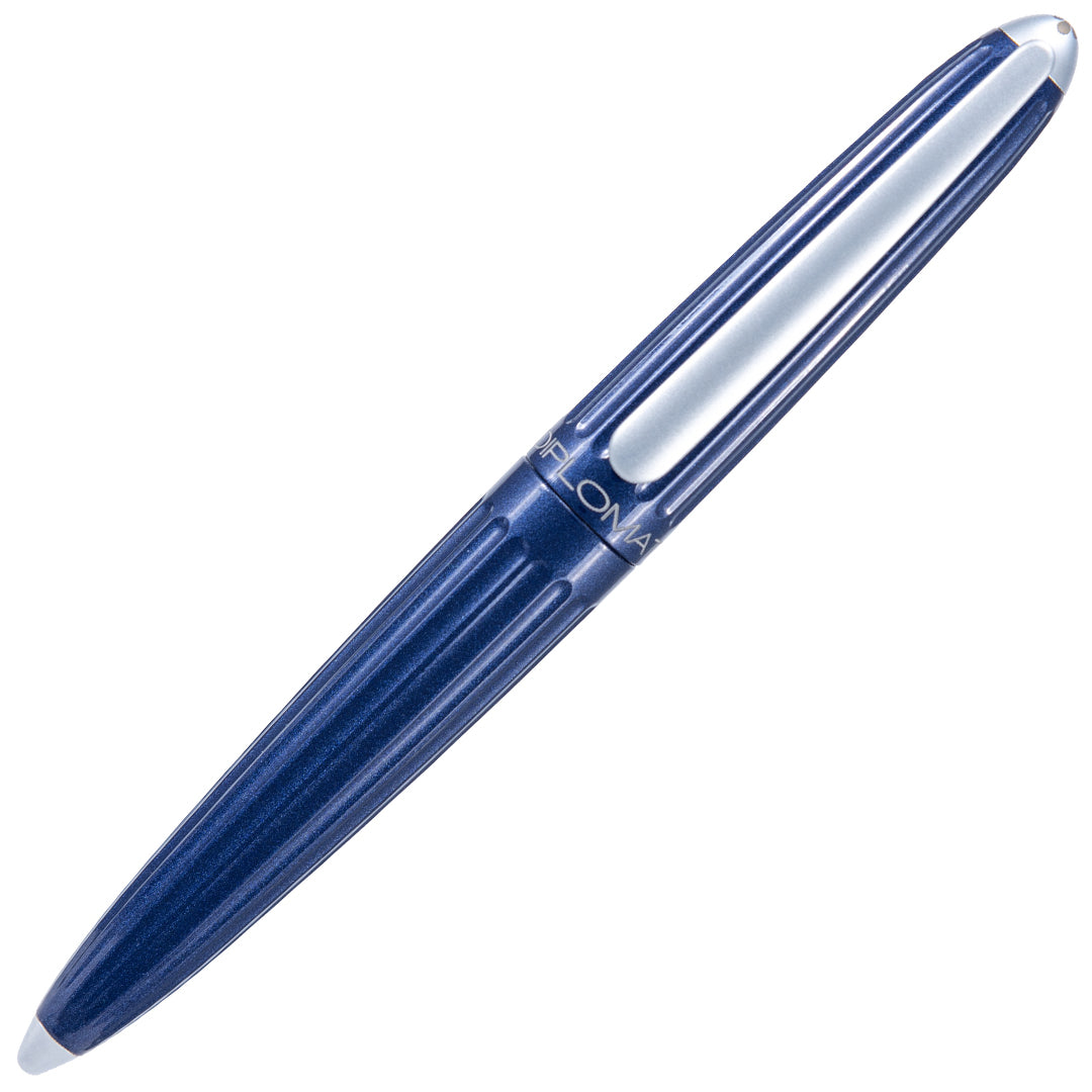 Diplomat Aero Midnight Blue Fountain Pen - Premium German Writing Instrument for Calligraphy, Note Taking & Gifts - Perfect for Professionals, Students & Collectors