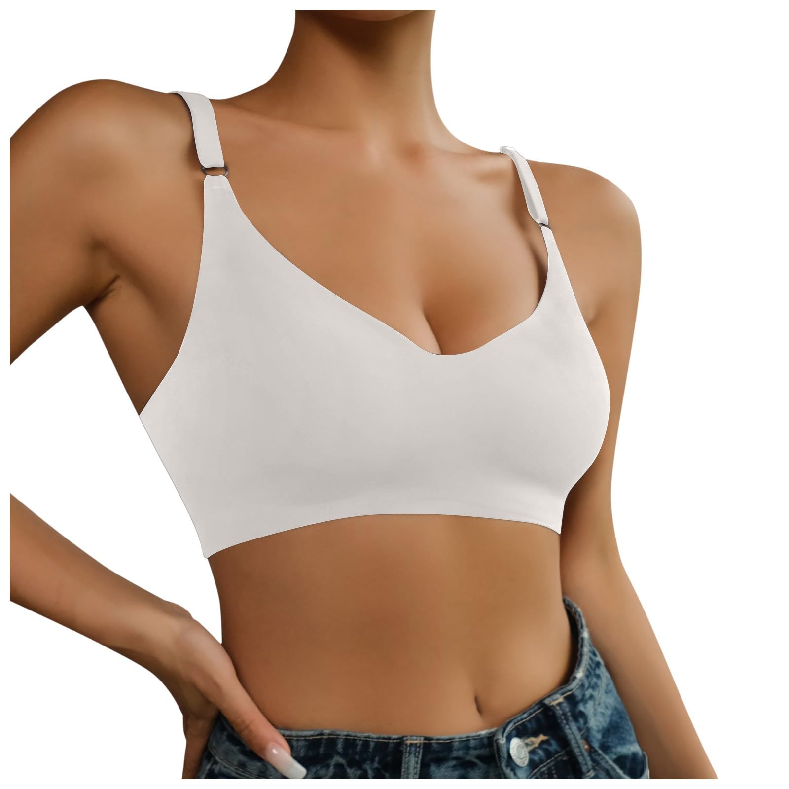 Wireless Seamless Bras for Women - No Underwire Push Up Bralette, Soft Comfort Full Coverage Support Bra, Perfect for Everyday Wear & T-Shirts | Gym, Yoga, Lounge & Sleep