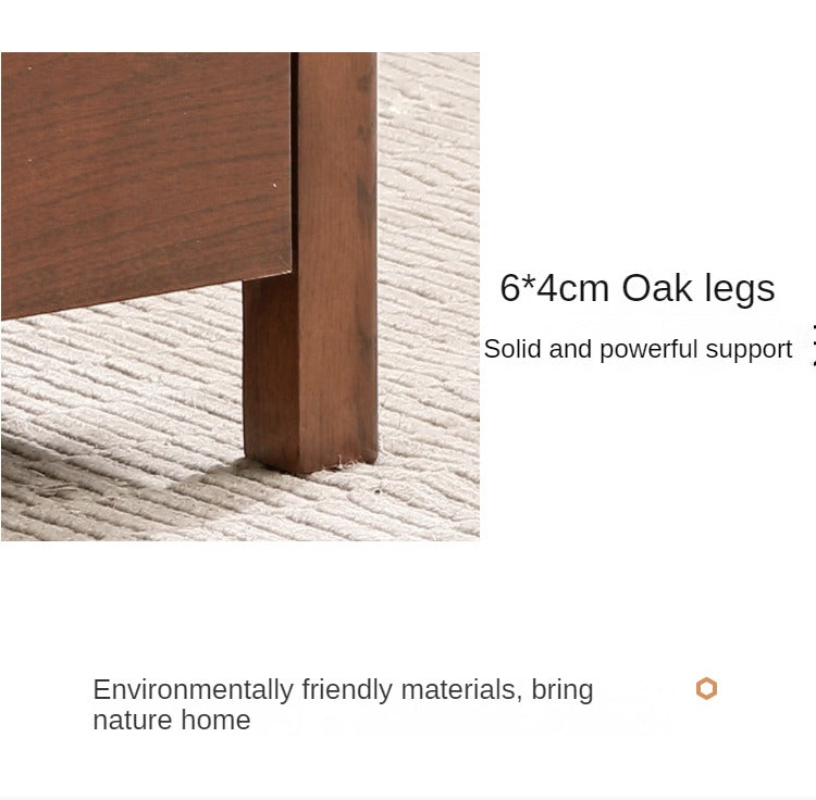 Solid Oak Wood Modern Minimalist Coffee Table - Scandinavian Style Living Room Furniture for Home Decor