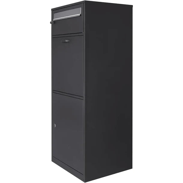 Barska CB13704 Secure Dual Compartment Locking Mailbox - Heavy Duty Parcel Delivery Box with Key Lock - Perfect for Home, Office & Apartment Package Security