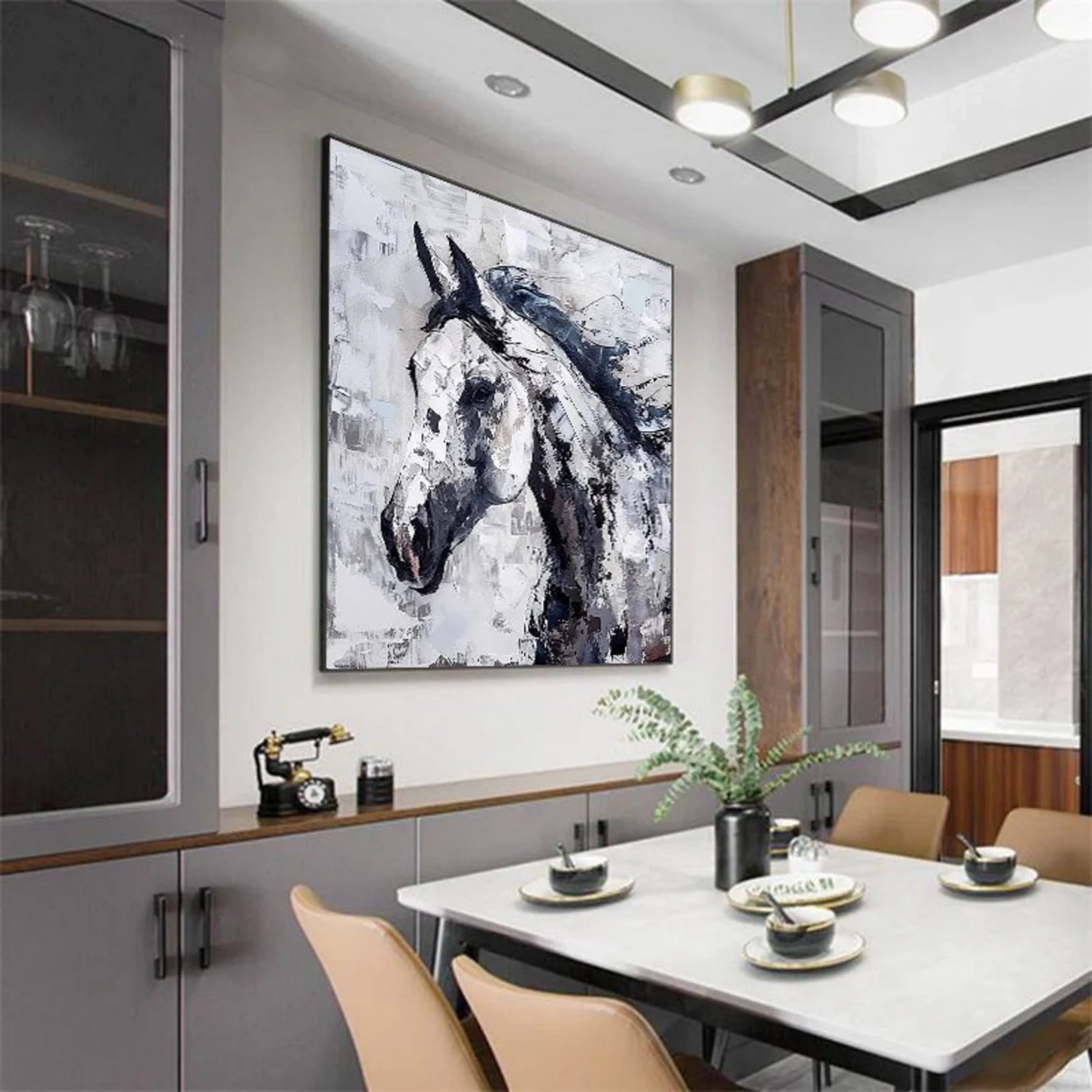 Animal Art Painting #AP119 - Handmade Wildlife Canvas Art for Home & Office Decor | Perfect for Living Room, Bedroom, and Gift Giving