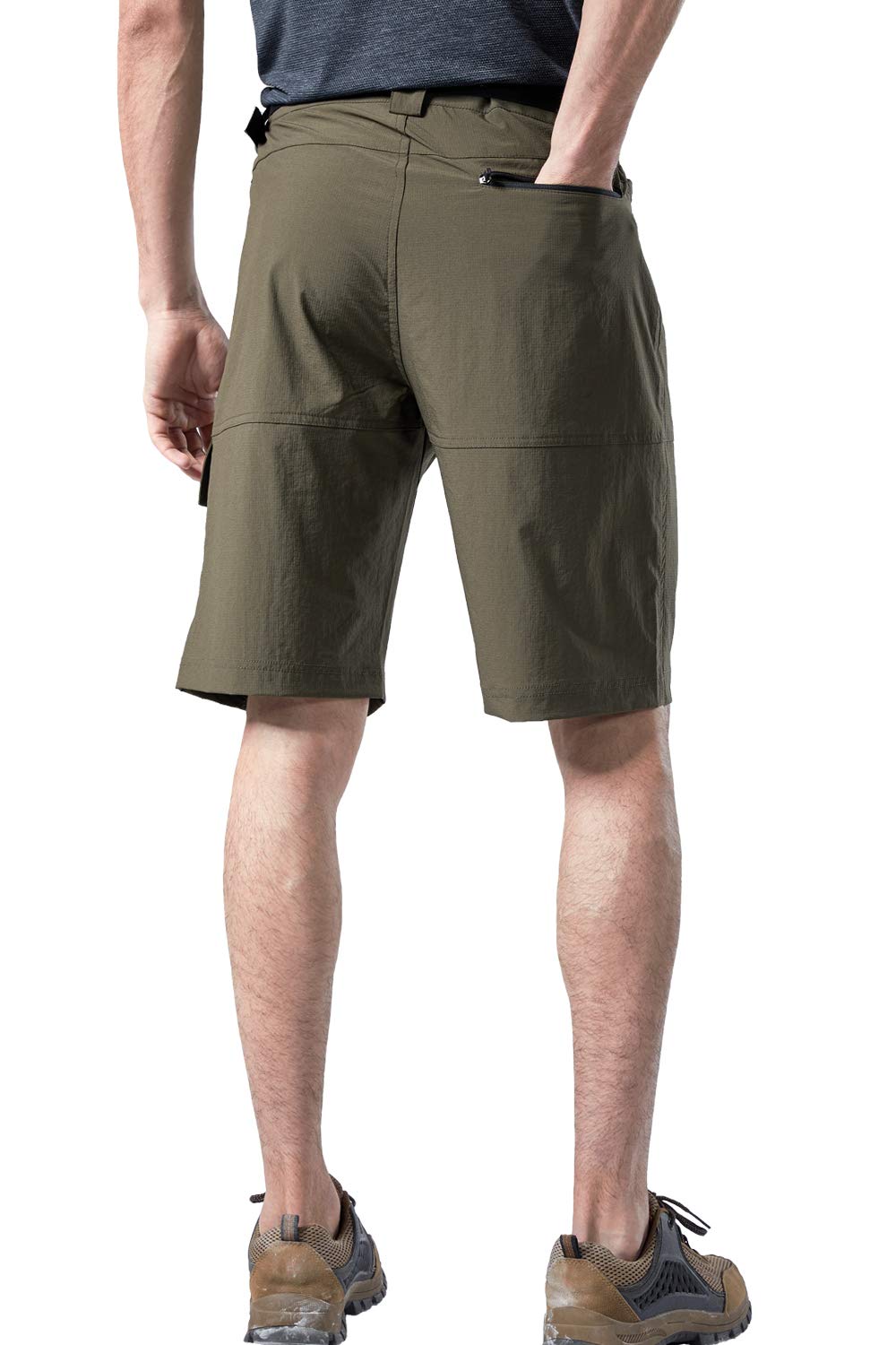Men's Quick-Dry Elastic Shorts - Water Resistant, Durable & Plus Size - Perfect for Swimming, Running, and Outdoor Activities